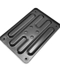 Top view of CPU Water Block Backplate for High Performance Water Cooling Install Panel with Insulated Back, durable iron construction.