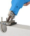 Get Your Hands On This Badass 200W Electric Hot Knife Foam Cutter cutting EPS foam block with precise straight blade.