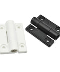 Black and white 2 pack no slam soft close damped rotary hinge for electrical boxes cabinets doors and workbenches quiet self closing door hardware