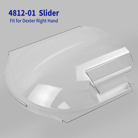 Top Shelf Crystal Clear Direct Fit RV Screen Door Plexiglass Slider Replacement Panel For Dexter Right Hand Bubble Style Window.