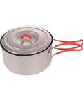 Ultralight Titanium Camping Pot With Folding Handle, 900 Ml Capacity, 0.3mm Thin Yet Durable, 20 Percent Lighter Than Standard