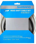 Road Bike Gear Cable Set Black For Smooth Shifting And Braking, Durable Stainless Steel Cables And Housing in packaging