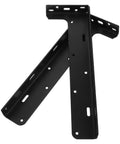 Heavy Duty Black Steel Floating Shelf Brackets Set Of 2 With Invisible Design Thickened Wall Mount Supports for storage
