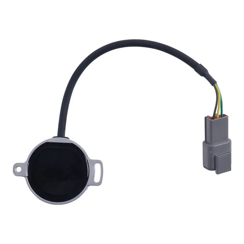 Heavy Duty Digital Angle Sensor Replaces 1001147479 Or 1001133329 For Jlg Boom Lifts showing black sensor with wiring harness.