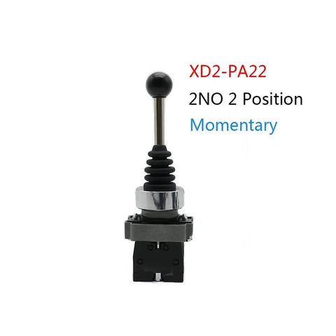 Beefy Rod End Bearing Kit With 2NO 2 Position Latch And 4NO 4 Position Rotary Cross Toggle Switches For XD2 PA12 PA14 Joystick Controller With Spring Return And Reset, XD2-PA22 momentary
