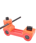 Top Tier Built Different Universal Cnc Mill Positioner Rock Solid Adjustable Work Stop, compact orange tool for precision machining setups.