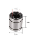 LM8UU 8mm linear bearings for CNC & 3D printers, high precision