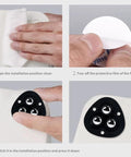 Installing 4 Pcs Self Adhesive Mini Casters Wheels For Appliances And Furniture 1.8 Inch 360 Degree Swivel No Drill on furniture