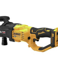 Professional High Performance 20V Max Cordless Brushless Stud And Joist Drill With Quick Change 7 16 Inch Chuck side view showing compact design.