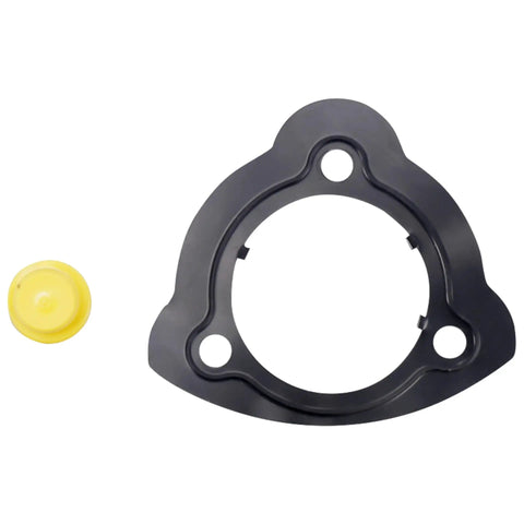 Heavy Duty Brake Vacuum Pump Straight Bolt On For Bmw 3 Series 5 Series Z4 2006 To 2008 3.0L Inline Six Replaces Oe 724807310 parts including a black mounting plate and a yellow cap.