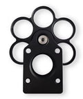 Coaxial 6 Position Filter Wheel Holder for Telescopes, cage type mount, shown with 6-position wheel and aluminum alloy material