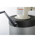 Close-up of the canister filter handle on a 1 HP Wall Mount Dust Collector With Canister Filter 537 CFM 7.2 Inch Static Pressure