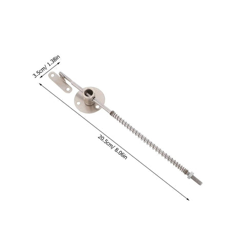 4 Pack Heavy Duty Cabinet Door Support Rods With Soft Close Lift Assist, Durable Iron, Silver Finish, 20.5cm length