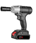 Top Rated 320Nm Cordless Wrench Kit With Brushless Motor, 24V heavy duty electric impact driver for auto repair.