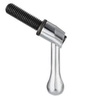 Dead Simple Quick Acting Toggle Clamp Handle, M12 X 40mm Locking Rotating Screw Knob with quick release button close-up.