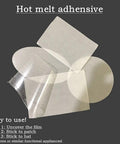 Eight Pack Sublimation Blanks For Hats And Garments 100 Percent Polyester Heat Press Ready Patches with adhesive film