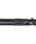 Killer Exterior Structural Wood Screws Five And One Half Inches Long Point Two Two Zero Diameter Low Profile Head Sawtooth Tip Double Barrier Coated Black T40 Drive Pack Of Fifty shown in side view.