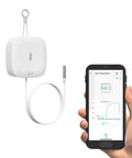 Weatherproof Temperature Sensor With Probe For Fluid Air And Surface Monitoring Extreme High And Low Temps 1/4 Mile Range Hub Required