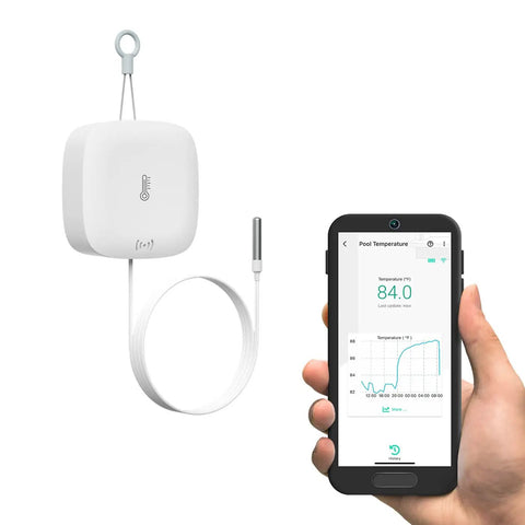 Weatherproof Temperature Sensor With Probe For Fluid Air And Surface Monitoring Extreme High And Low Temps 1/4 Mile Range Hub Required