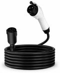 Heavy Duty J1772 Extension Cable 21 Feet Long EV Charger Cord with plug and socket connectors, durable black design.