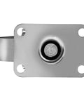 Heavy duty steel plate with swivel mechanism for 4 Pack Heavy Duty All Steel Swivel Caster Wheels Built Tough With Rock Solid High Gauge Construction And 3.5 Inch Diameter Gray Finish Hella Durable 350 Lbs Load Capacity.