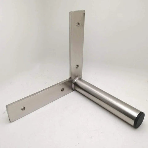 Heavy Hitters Stainless Steel Furniture Legs 8 Piece Metal Foot Set With Non Slip Padded Bottoms Sweet Silver Height Boosters for tables and desks.