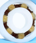 Premium Pom Plastic Ball Bearings 5 Piece Kit showing bearing alignment with smooth rotating balls for precision work.