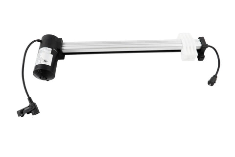Rugged Electric Linear Actuator Motor Replacement For Mulin ML18 And ML18 005 showing motor and rail with plug, 340mm stroke.
