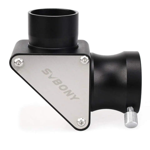 Dielectric Star Diagonal 1.25 Inch 90 Degree, Fully Metal Construction, High Reflectivity For Sharp, Clear View, Side View