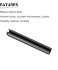 5mm X 40mm Slotted Spring Pin Pack Of 50 Black 65Mn Spring Steel Dowel Tension Roll Pin For DIY Home Workshop Tools