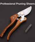 Heavy Duty Pruning Shears For Go-To Garden Tasks With Adjustable Thumb Lock, Arc Blade Pruners, Anti-Slip Handles, SK5 Steel