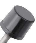 Close-up of a black head of a Vibrating Hammer Tool For Auto Body Sheet Metal Bending And Repair, durable 1-piece design.