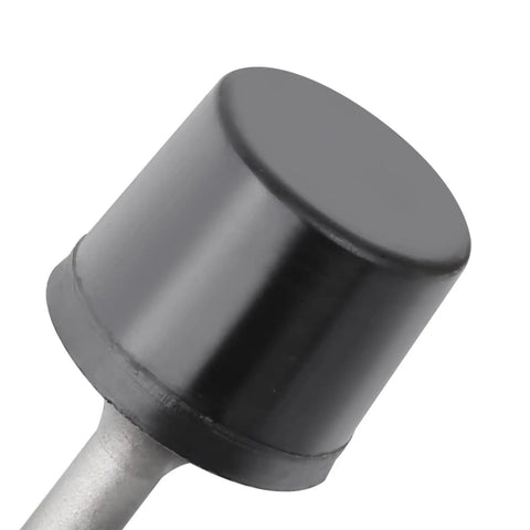 Close-up of a black head of a Vibrating Hammer Tool For Auto Body Sheet Metal Bending And Repair, durable 1-piece design.