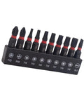 Dude, Score This Rock Solid 10 Pc Metric Torx Bit Kit Made From Tough Alloy Steel For Serious Heavy Duty Repairs With Precise Fit And Unbeatable Impact Resistance. 10-piece bit holder