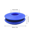 Heavy Duty Plastic Eyelet Kit Round Grommets For Tarp Pool Cover Fastener With Installation Tool To Repair Outdoor Shade Sail Solar Blanket Weather Resistant Rust Free Secure Fit In Blue Green Black Colors, 10mm