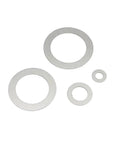 Ultra Thin Shim Gasket Set Mixed Sizes 0.1mm 0.2mm 0.3mm For M3 To M20 304 Stainless Steel Washers Hardware Kit, mixed washers