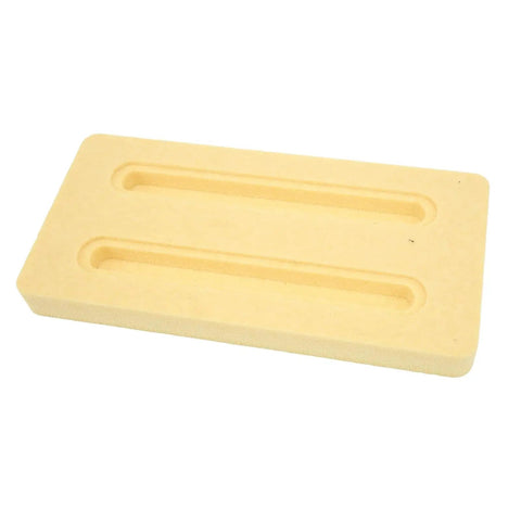 Hydrofoil Track Box Base Mount For Surf Foil Rig, Lightweight, Durable Foil Holder with universal fit, shown in beige material