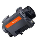 Heavy Duty High Vacuum Pump R5 Ra0040F Model For Industrial Jobs With Quiet Air Extraction Built To Last And Perform Like A Charm Comes In Brand New Sealed Box Ready To Rock, shown from the side.