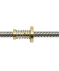 Two Piece No Backlash Brass Nut For T8x8 Acme Lead Screw 8mm Thread 2mm Pitch 4 Starts High Precision Fit For CNC Router And 3D Printer