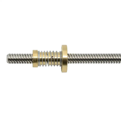Two Piece No Backlash Brass Nut For T8x8 Acme Lead Screw 8mm Thread 2mm Pitch 4 Starts High Precision Fit For CNC Router And 3D Printer