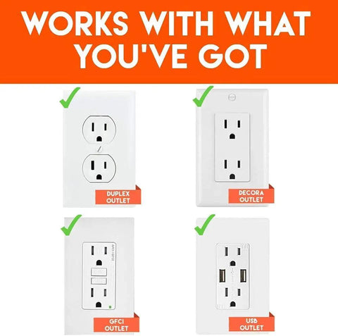 Wall Charger Surge Protector With Four Pivoting AC Outlets And Two USB Ports, 1080 Joules Of Protection compatibility chart