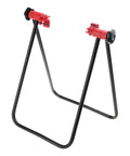 Lightweight Aluminum Bike Repair Rack Triangle Stand For Road Bikes Foldable Floor Display Stand In Red Durable And Stable