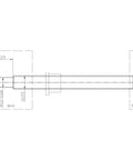 Engineering drawing of Upgrade Your 3D Printer With A Smooth SFU1610 Ball Screw Kit Featuring BKBF12 And DSG16H Components Plus Coupler For Precision Z Axis C7 Grade Motion Control, 1605 shaft