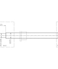 Sick SFU1610 Ballscrew Kit With C7 Precision Grade Providing Butter Smooth Movement For Your 3D Printer Builds Featuring Single Nut BKBF12 Bearing Block DSG16H Coupler With 1400MM Run Length Makes Build Faster Easier And More Fun Starting Today. engineering drawing of SFU1610 ballscrew with BK12/BF12 ends