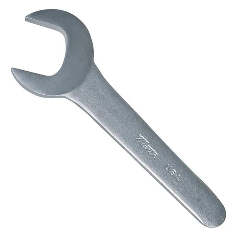 Beefy Chrome 2 Inch Service Angle Wrench With 30 Degree Head, Thin Profile For Jam Nuts And Tight Spots, Durable Tool, top view
