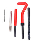 M8x1.25 Stainless Steel Thread Repair Kit For Automotive And HVAC Systems Restores Damaged Female Threads In Aluminum And Other Metals With True Precision And Built Tough Durability For Industrial Machinery High Voltage Gear And Microwave Equipment, with tap and drill