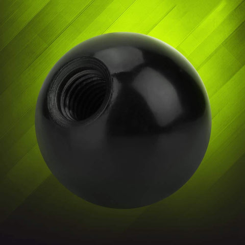 Plastic Spherical Knob Set 6 Pack Black Ball Lever Handles With Embedded Nut For Machine Arcade Console And Controller Replacement Non Slip Grip Easy Install For DIY Projects