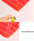 12 Pack Premium High Density Acoustic Foam Panels Flame Retardant Soundproof Red Wedge Tiles with flame demonstration