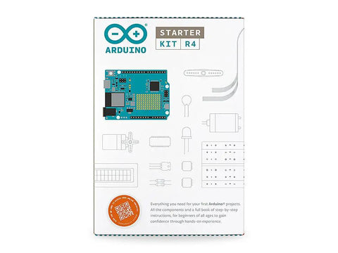Front view of R4 Uno Starter Kit for Electronics and Coding With Uno R4 WiFi Board 13 Hands On Projects in a Printed Book