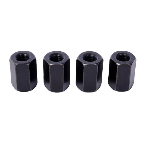 Four hex nuts from Go-To Heavy Duty Milling Machine Clamping Kit 58-Piece Tool Steel Clamp Set with T-Slot Cleaner
